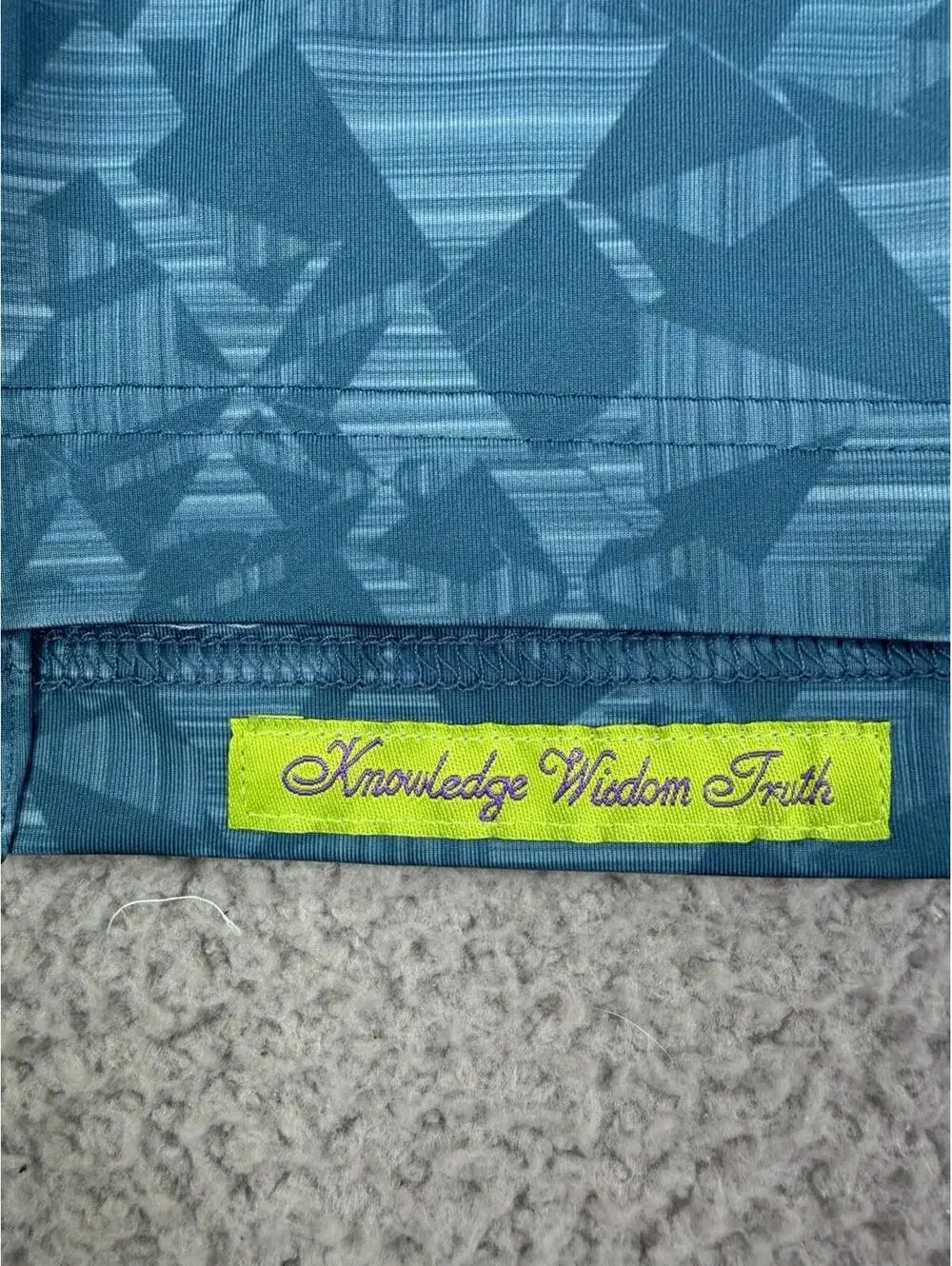 Robert Graham Performance Golf Polo Shirt Mens Medium Blue Hydros Geometric - Picture 10 of 12